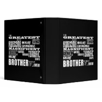 Fun Gifts for Brothers : Greatest Brother Binders