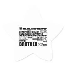 Fun Gifts for Brothers : Greatest Brother Sticker
