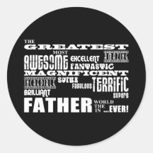 Fun Gifts for Dads : Greatest Father Stickers