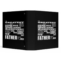 Fun Gifts for Dads : Greatest Father Vinyl Binder