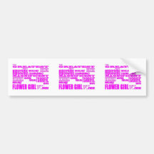 Fun Gifts for Flower Girls : Greatest Flower Girl Bumper Sticker