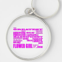 Fun Gifts for Flower Girls : Greatest Flower Girl Keychains