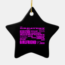 Fun Gifts for Girlfriends : Greatest Girlfriend Christmas Ornament