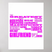 Fun Gifts for Girlfriends : Greatest Girlfriend Posters