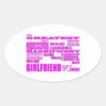 Fun Gifts for Girlfriends : Greatest Girlfriend Sticker