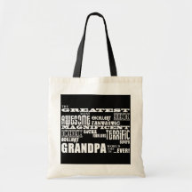 Fun Gifts for Grandfathers : Greatest Grandpa Bag