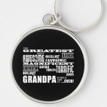 Fun Gifts for Grandfathers : Greatest Grandpa Keychains