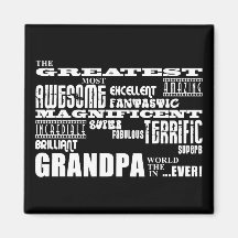 Fun Gifts for Grandfathers : Greatest Grandpa Fridge Magnets