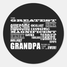 Fun Gifts for Grandfathers : Greatest Grandpa Sticker