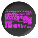 Fun Gifts for Grandmothers : Greatest Grandma Plate