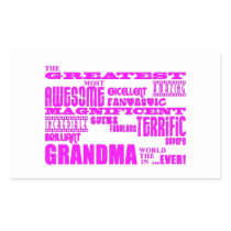 Fun Gifts for Grandmothers : Greatest Grandma Rectangular Sticker