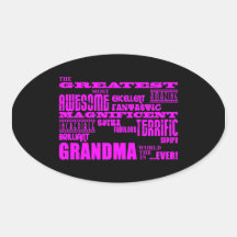Fun Gifts for Grandmothers : Greatest Grandma Stickers