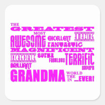 Fun Gifts for Grandmothers : Greatest Grandma Stickers