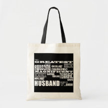 Fun Gifts for Husbands : Greatest Husband Tote Bags