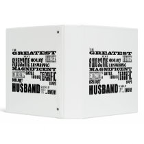 Fun Gifts for Husbands : Greatest Husband Vinyl Binder