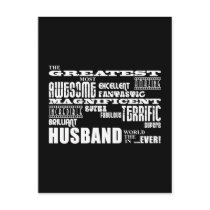 Fun Gifts for Husbands : Greatest Husband Post Cards