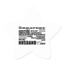 Fun Gifts for Husbands : Greatest Husband Sticker