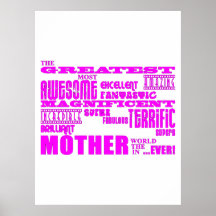 Fun Gifts for Moms : Greatest Mother Print
