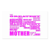Fun Gifts for Moms : Greatest Mother Rectangular Sticker