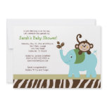 Fun in the Jungle Elephant Baby Shower Invitation