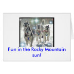Fun in the Rocky Mountain sun! Card
