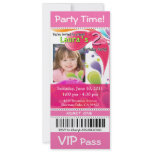 Fun Kids VIP Pass Event Ticket Photo Party (pink)