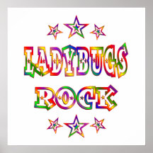Fun Ladybugs Rock Posters