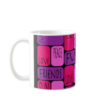 Fun Love Friends Peace Mug by stikstikly