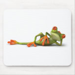 Fun lying frog ! mousepads