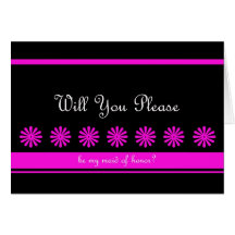 Fun Maid of Honour Card
