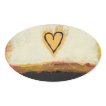 Fun modern art heart painting customize your own