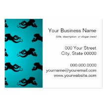 Fun Octopus Pattern on Bright Turquoise Business Card Templates