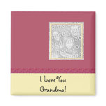 Fun PINK & YELLOW PHOTO MAGNET GIFT