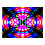 Fun Postcard, Psychedelic Neon Lights Swirling