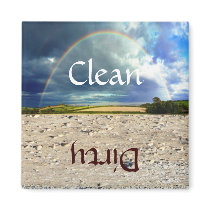 Fun Rainbow and Sand Dishwasher Magnet