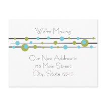 Fun Retro Dots Post Cards