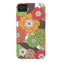 Fun retro floral pattern iphone case iphone 4 case