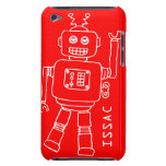 Fun robot named red & white boys ipod touch case