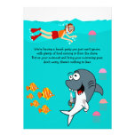 Fun Shark Beach Party Birthday Invitation