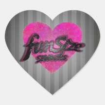 Fun Size Snacks! Heart Sticker
