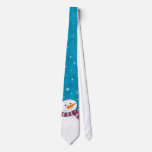 Fun Snowman and Snowflakes Novelty Christmas Tie