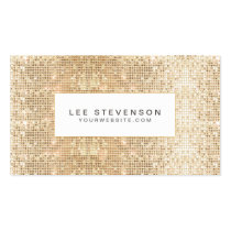 Fun Sparkly Gold Sequins Business Card business cards