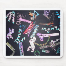 "Fun Spirals - SquirlyQs"  CricketDiane Art & Desi Mouse Pad