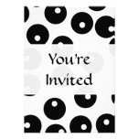 Fun stylish black and white pattern. Custom Custom Announcements