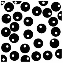 Fun stylish black and white pattern. photo cut out