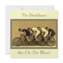 Fun Vintage Change of Address Personalized Invitations