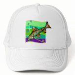 Fun Vintage Retro Tropical Fish Mesh Hat