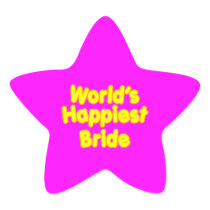 Fun Weddings & Happy Brides  Worlds Happiest Bride Sticker