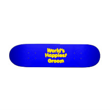 Fun Weddings & Happy Grooms  Worlds Happiest Groom Skate Board Decks