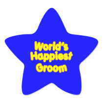 Fun Weddings & Happy Grooms  Worlds Happiest Groom Sticker